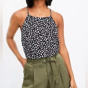 New!  Loft Black and White top size small
